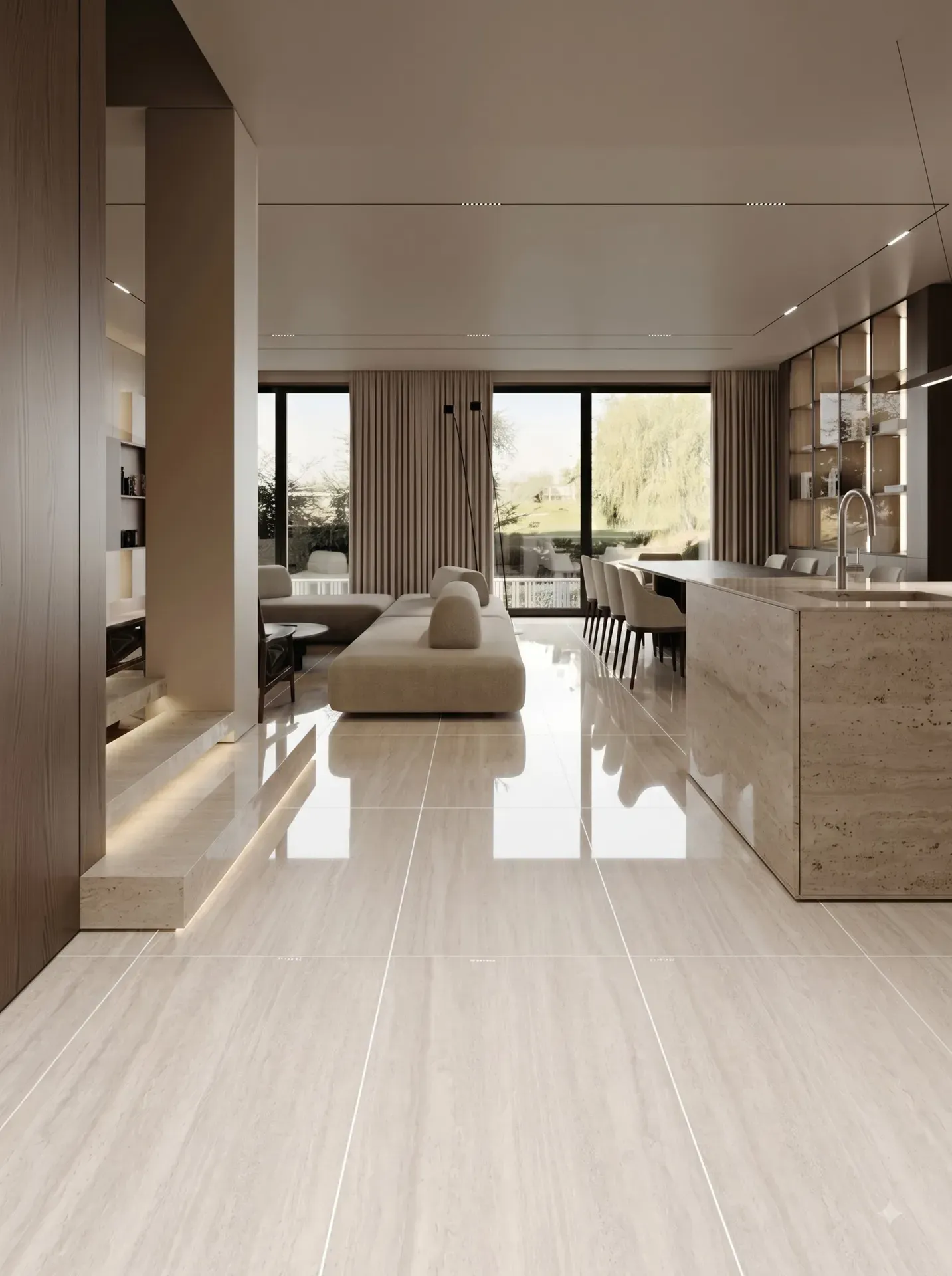 Ví dụ lắp đặt 1 — Travertine GP12T01